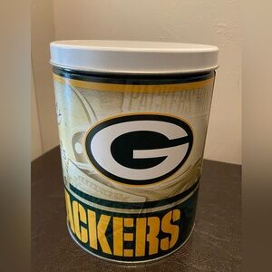 Vintage Green Bay Packers Decorative Metal Storage Tin